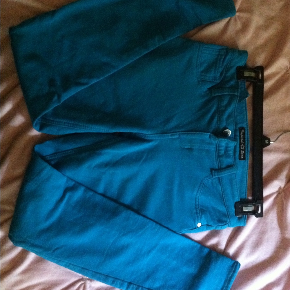 Teal Jeggings